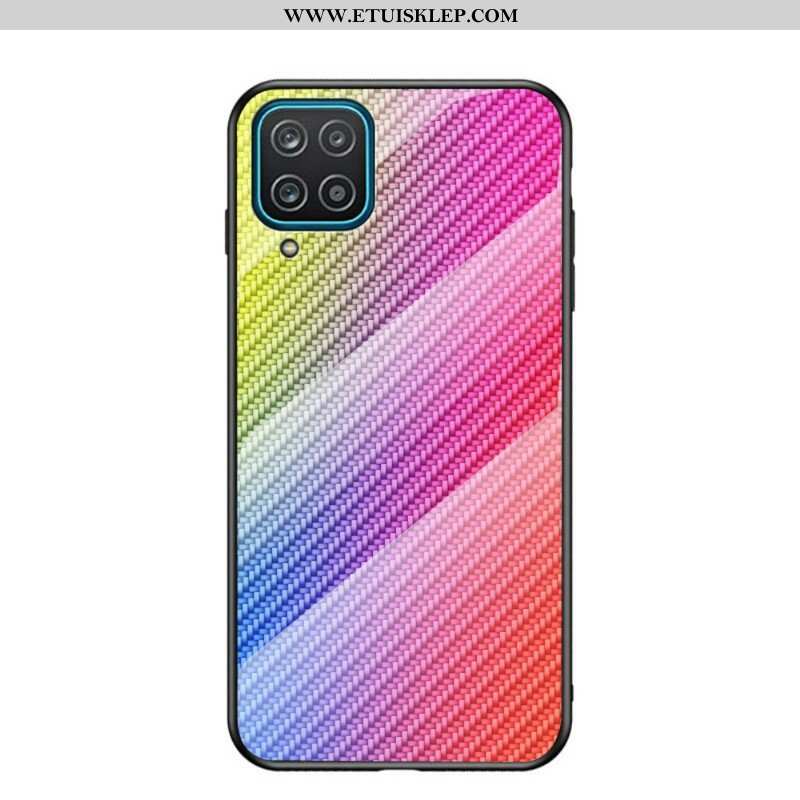 Etui do Samsung Galaxy M12 / A12 Szkło Hartowane Z Włókna Węglowego